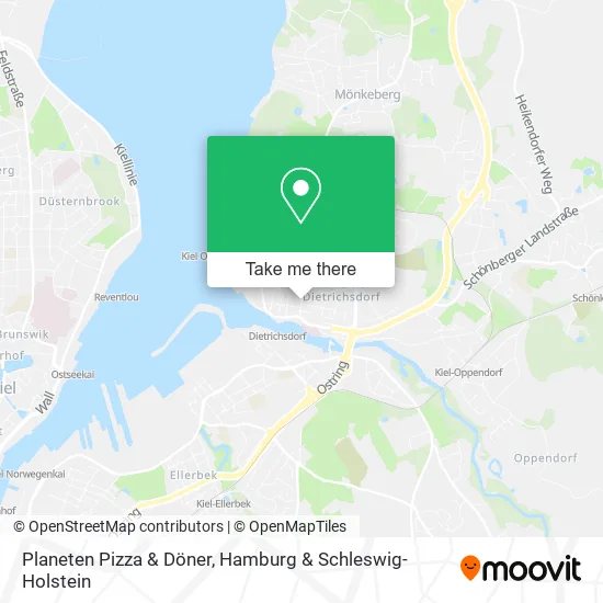 Карта Planeten Pizza & Döner
