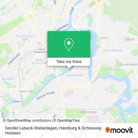 Sender Lübeck-Wallanlagen map