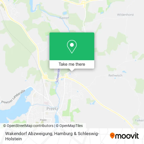 Карта Wakendorf Abzweigung