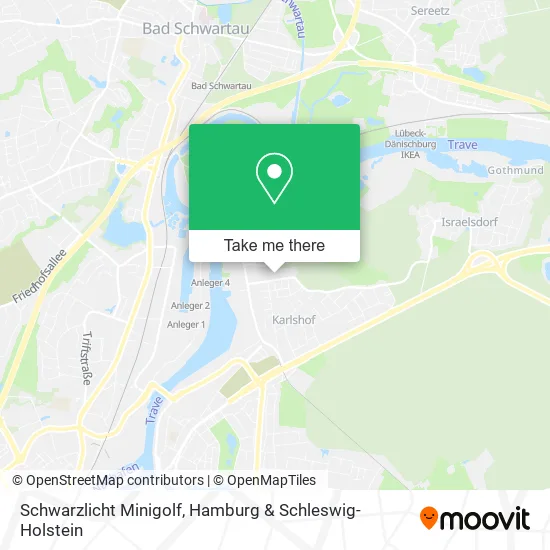 Карта Schwarzlicht Minigolf