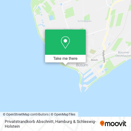 Privatstrandkorb Abschnitt map