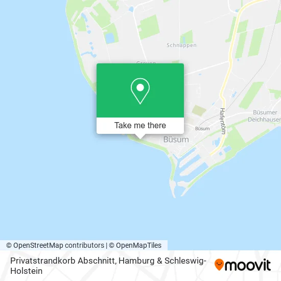 Карта Privatstrandkorb Abschnitt