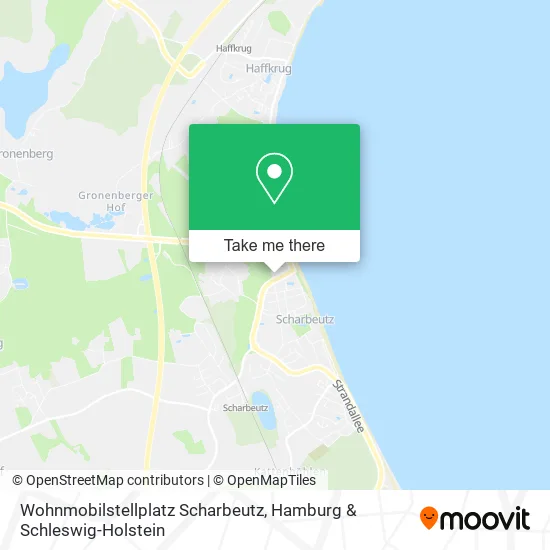 Карта Wohnmobilstellplatz Scharbeutz