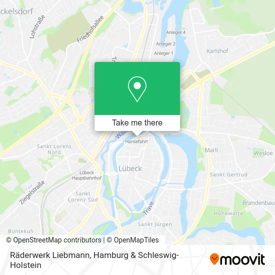 Карта Räderwerk Liebmann