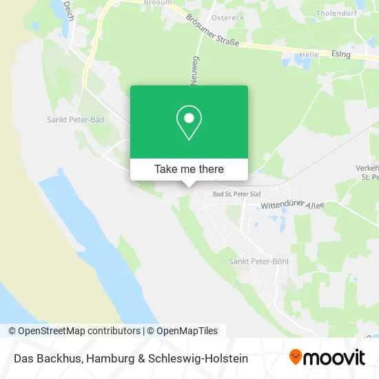 Карта Das Backhus