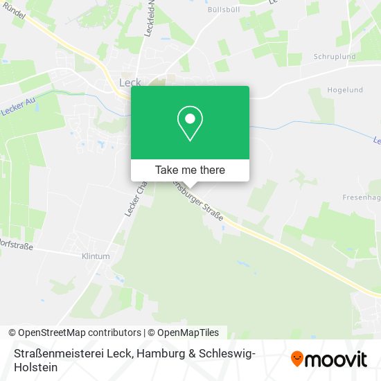 Straßenmeisterei Leck map