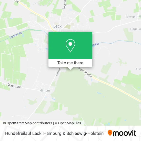Карта Hundefreilauf Leck