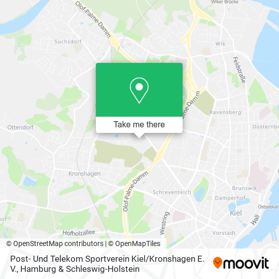 Post- Und Telekom Sportverein Kiel / Kronshagen E. V. map