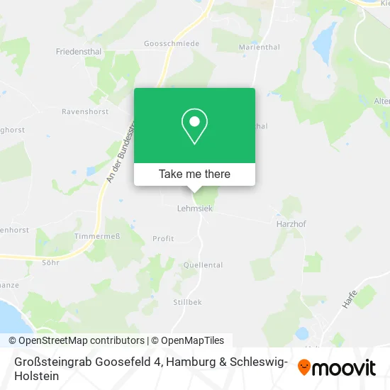 Карта Großsteingrab Goosefeld 4