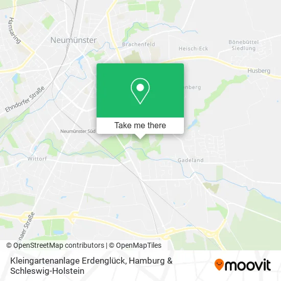 Карта Kleingartenanlage Erdenglück