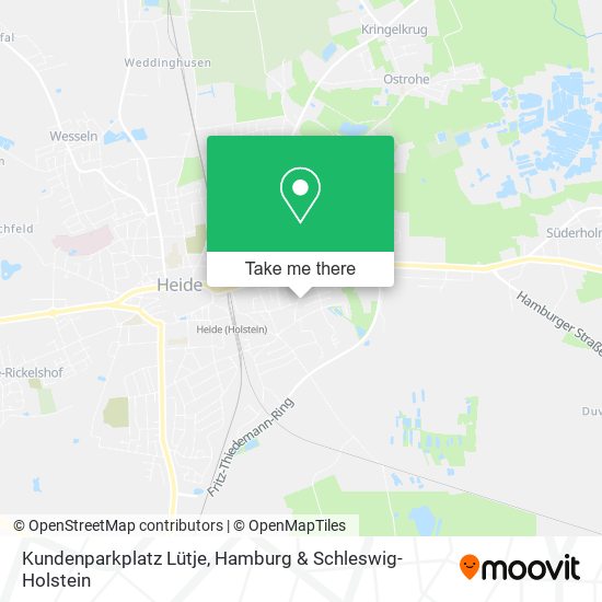 Kundenparkplatz Lütje map