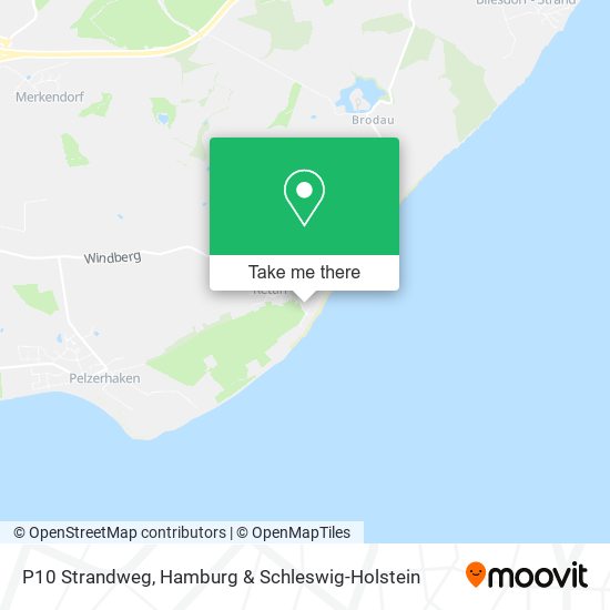 P10 Strandweg map