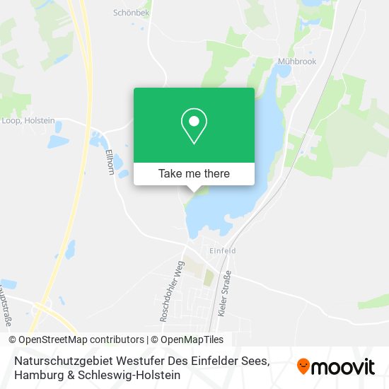 Naturschutzgebiet Westufer Des Einfelder Sees map