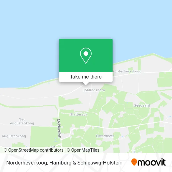 Карта Norderheverkoog