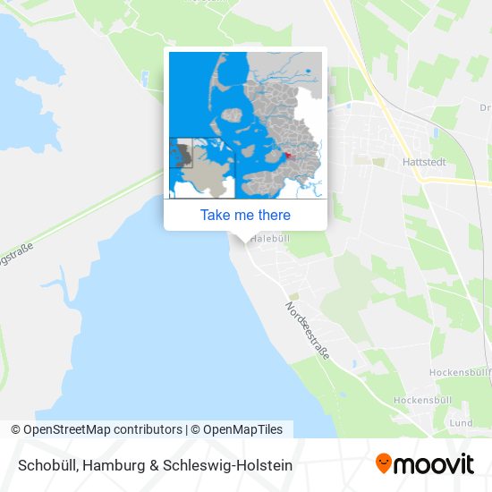 Schobüll map