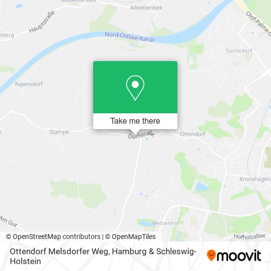 Ottendorf Melsdorfer Weg map