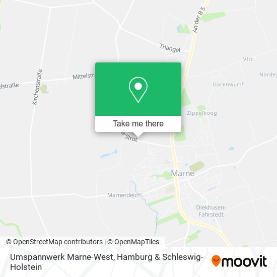 Umspannwerk Marne-West map