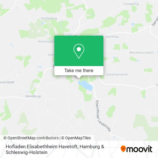 Hofladen Elisabethheim Havetoft map