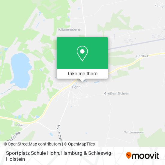 Sportplatz Schule Hohn map