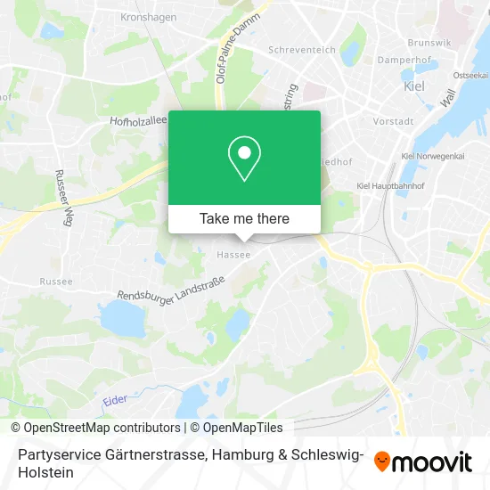 Карта Partyservice Gärtnerstrasse