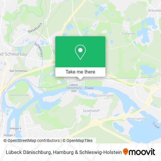 Lübeck Dänischburg map