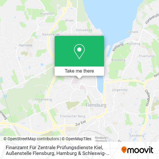 Finanzamt Für Zentrale Prüfungsdienste Kiel, Außenstelle Flensburg map