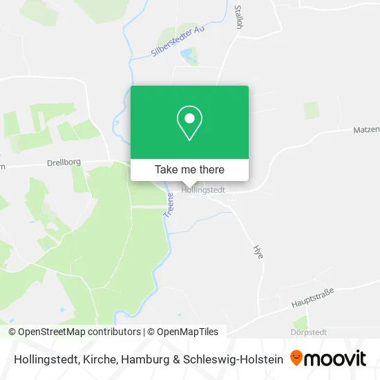 Карта Hollingstedt, Kirche