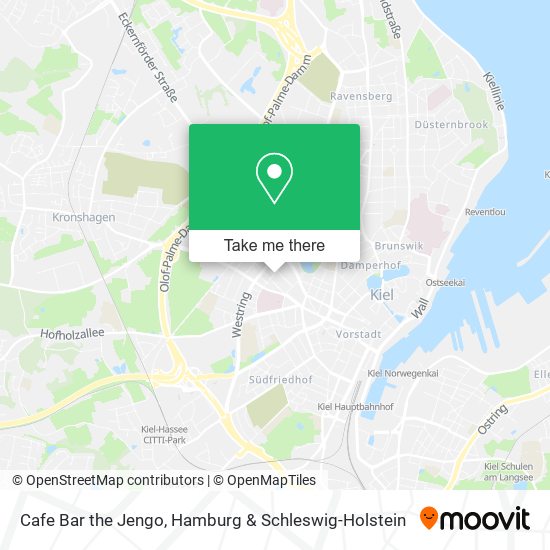 Cafe Bar the Jengo map