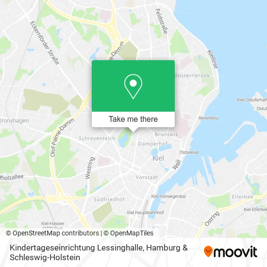 Карта Kindertageseinrichtung Lessinghalle