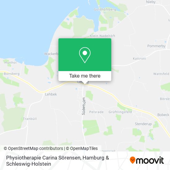 Physiotherapie Carina Sörensen map