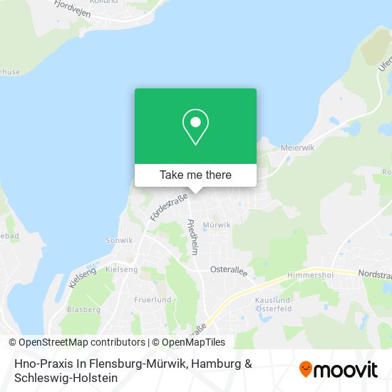 Hno-Praxis In Flensburg-Mürwik map