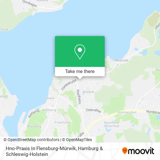 Карта Hno-Praxis In Flensburg-Mürwik