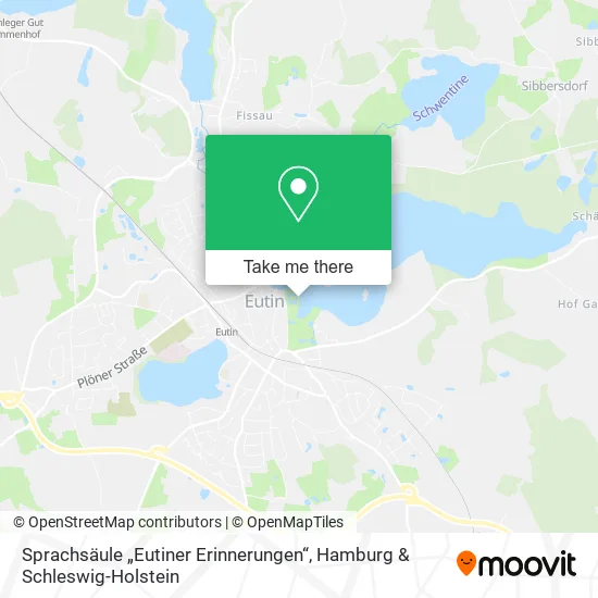 Карта Sprachsäule „Eutiner Erinnerungen“