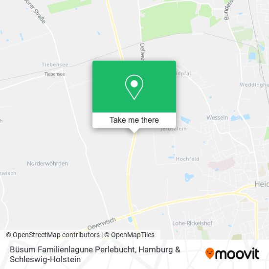 Büsum Familienlagune Perlebucht map