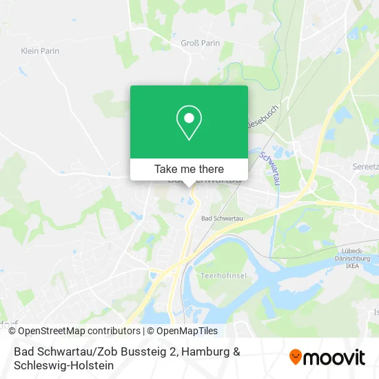 Карта Bad Schwartau/Zob Bussteig 2