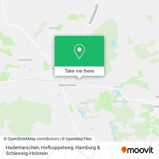 Карта Hademarschen, Hofkoppelweg