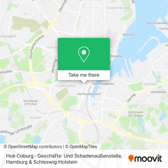 Карта Huk-Coburg - Geschäfts- Und Schadenaußenstelle