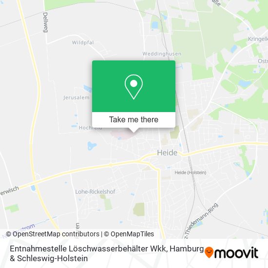 Entnahmestelle Löschwasserbehälter Wkk map