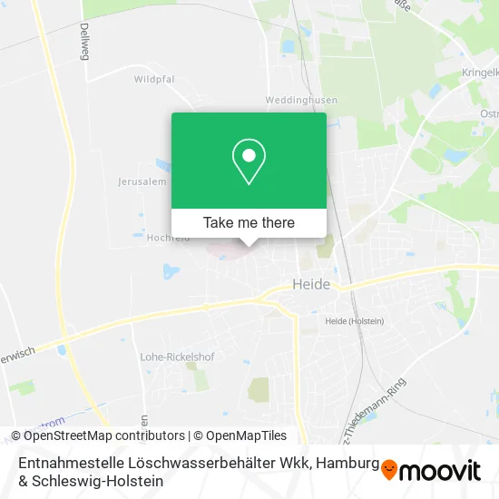 Карта Entnahmestelle Löschwasserbehälter Wkk
