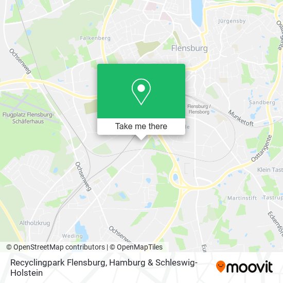 Recyclingpark Flensburg map