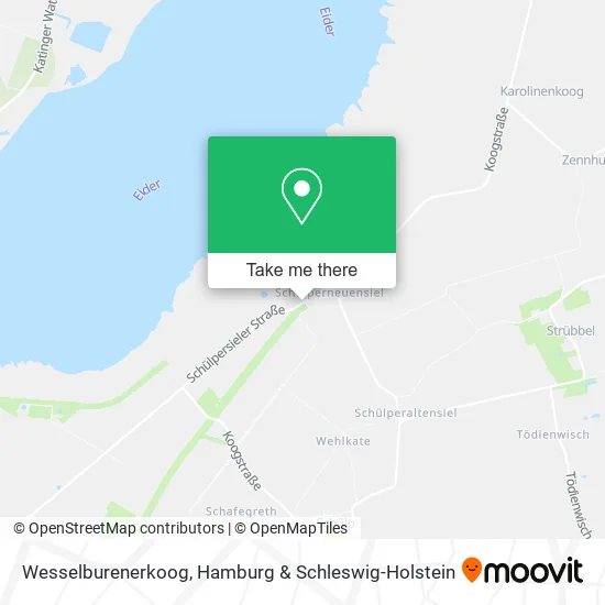 Карта Wesselburenerkoog