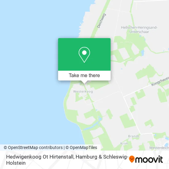 Карта Hedwigenkoog Ot Hirtenstall