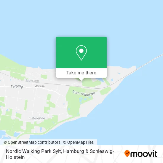 Карта Nordic Walking Park Sylt
