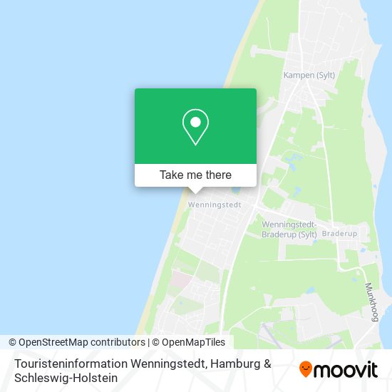 Touristeninformation Wenningstedt map