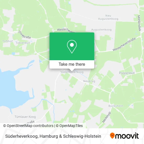 Карта Süderheverkoog