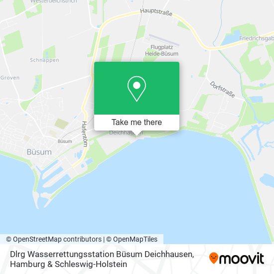 Dlrg Wasserrettungsstation Büsum Deichhausen map