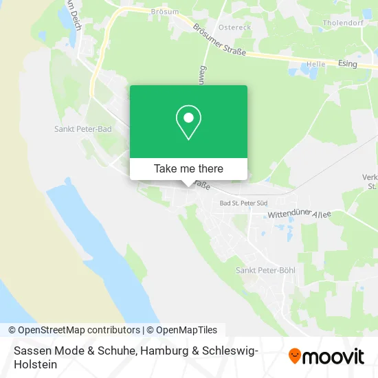 Карта Sassen Mode & Schuhe