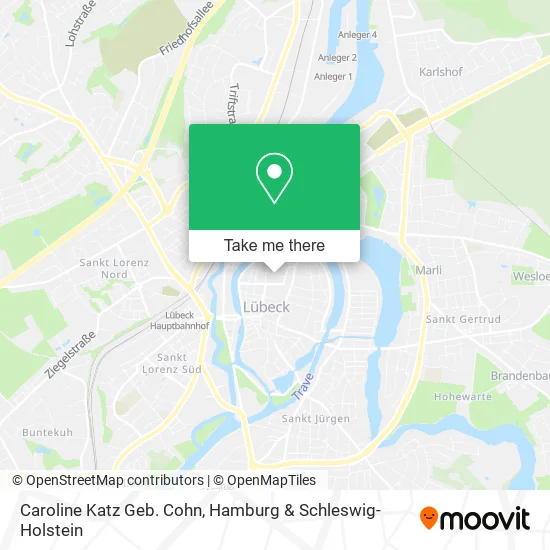 Карта Caroline Katz Geb. Cohn