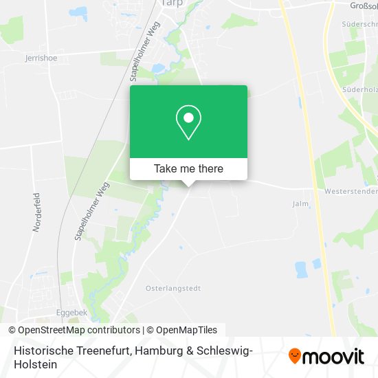 Historische Treenefurt map