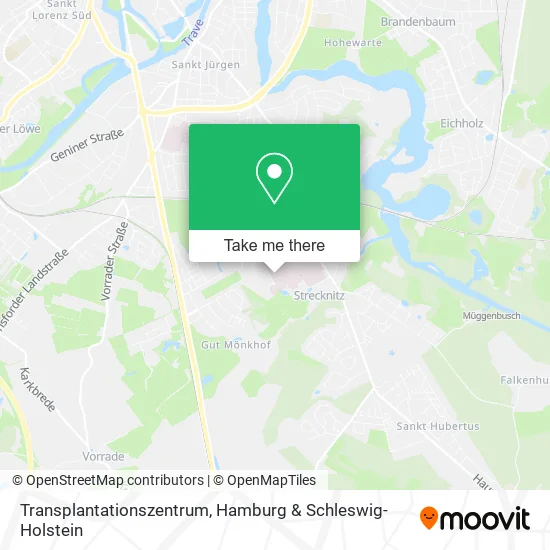 Карта Transplantationszentrum